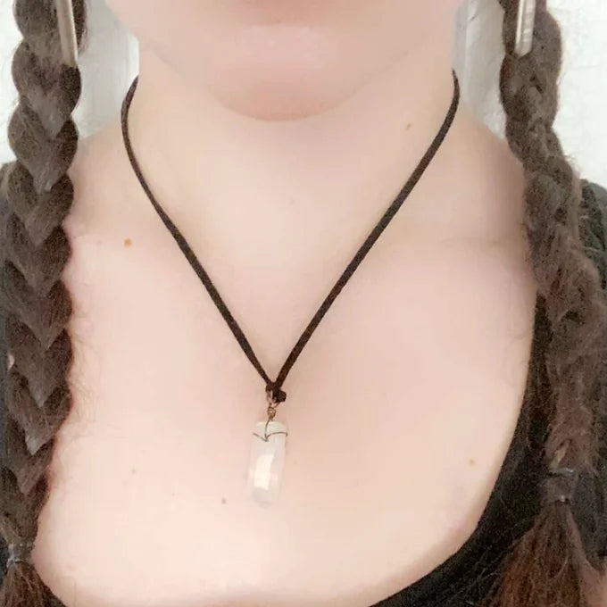 Customizable Crystal Point Necklace