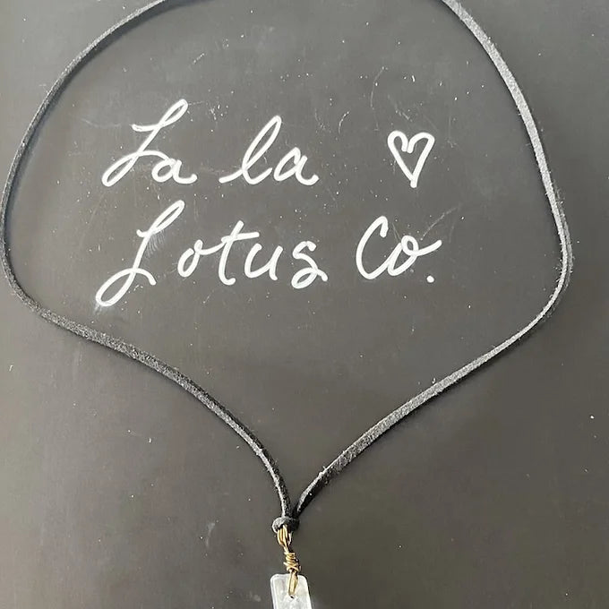 Customizable Crystal Point Necklace