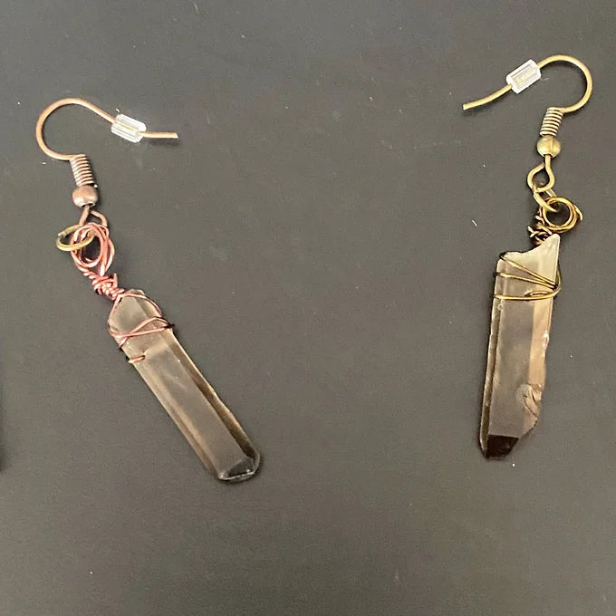 Customizable Crystal Point Earrings