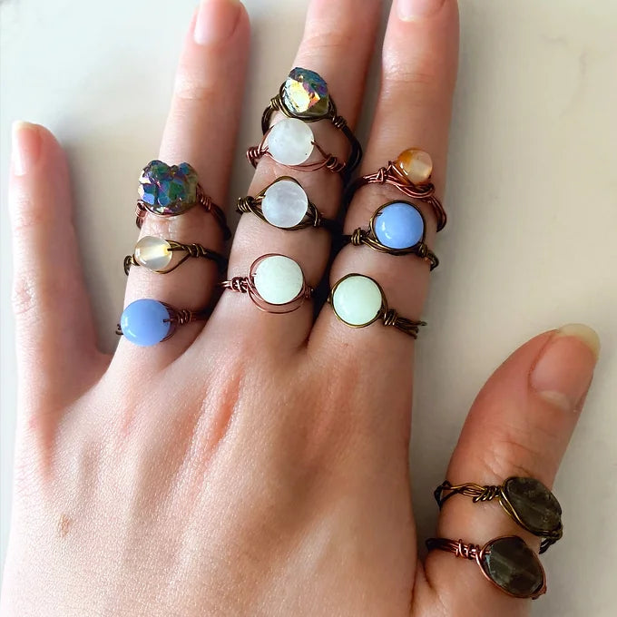 Customizable Wire Wrapped Rings