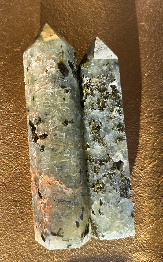 Large Prehnite Tower