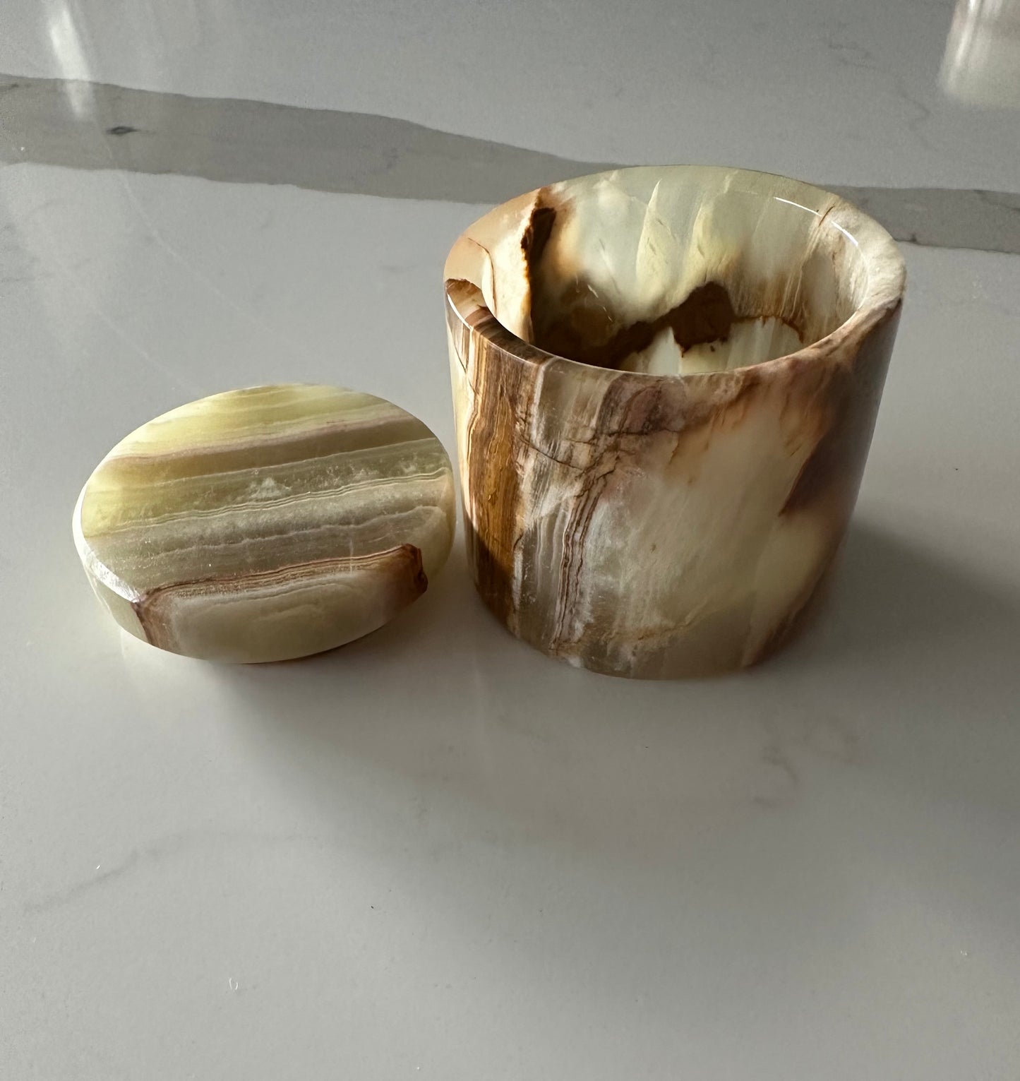 Mini Green Onyx Jewelry Box
