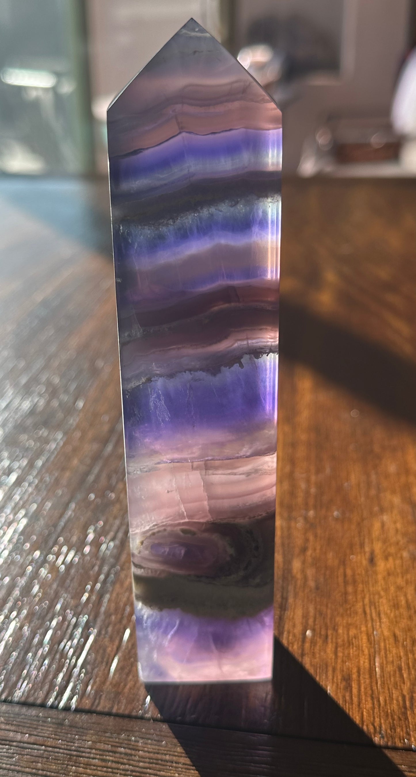 Rainbow Fluorite Obelisk