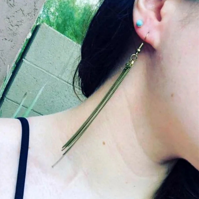 Delicate Chain Earrings