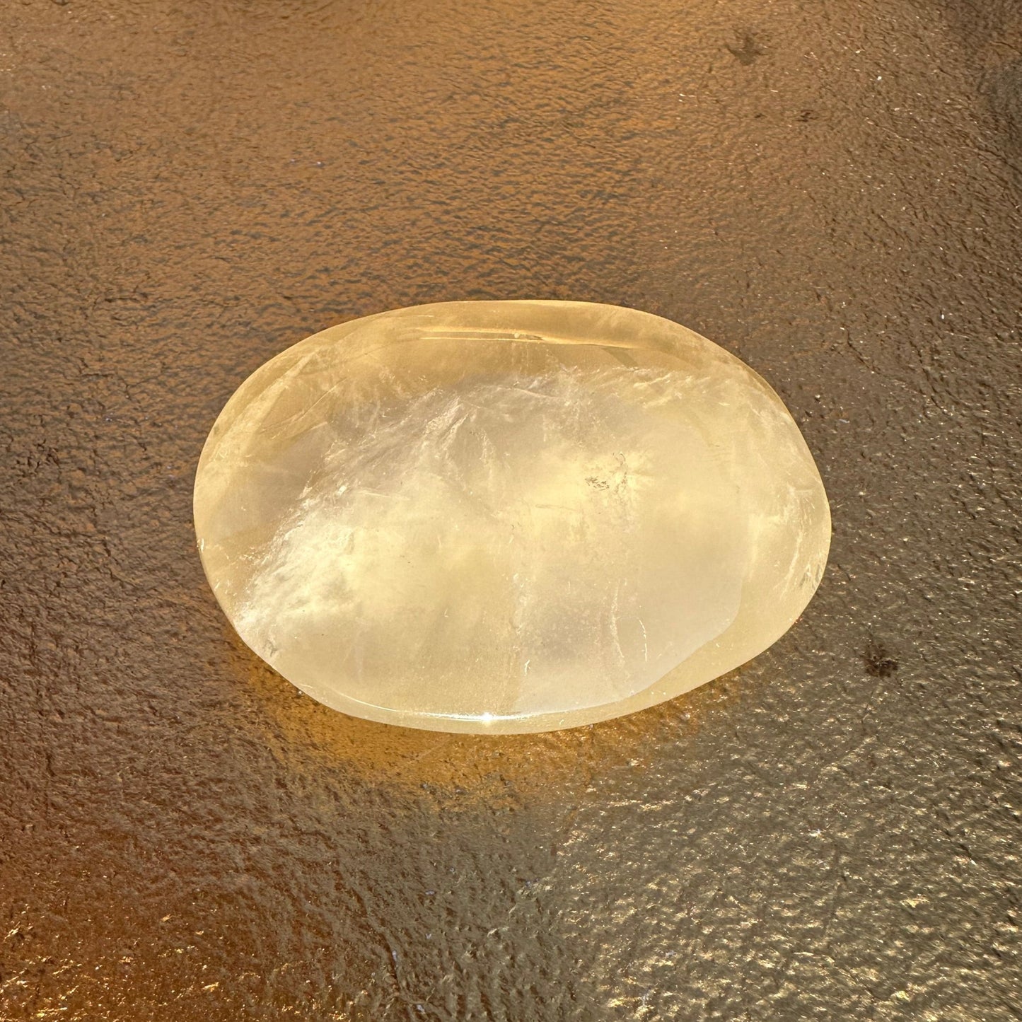 Starry Citrine Palm Stones