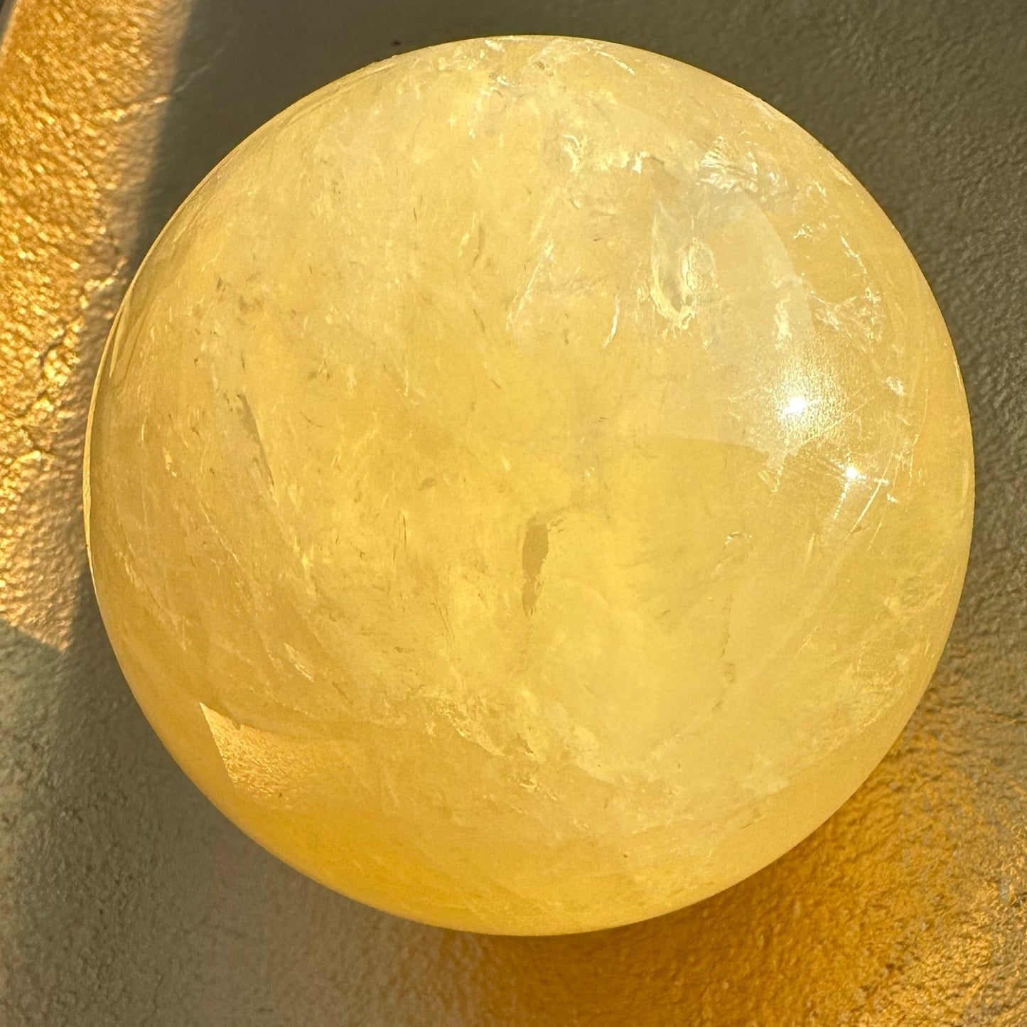 Starry Citrine Sphere