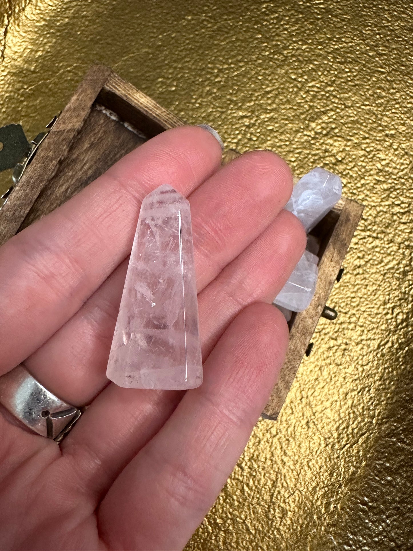 Mini Rose Quartz Tower