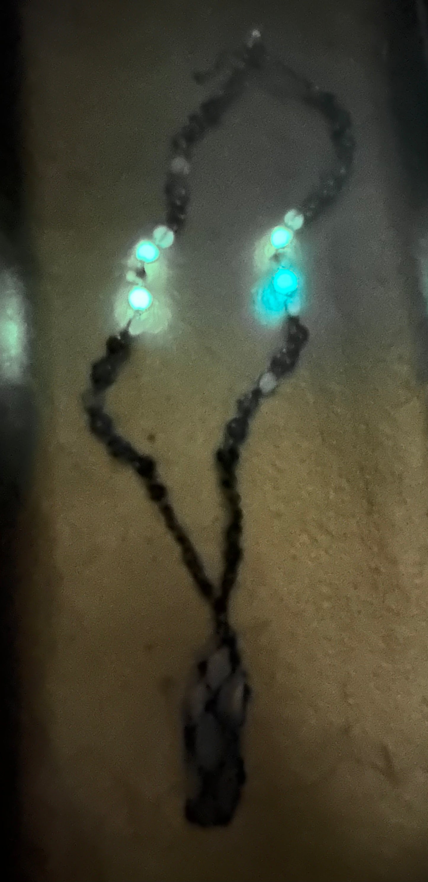 Green Amethyst Hemp Necklace