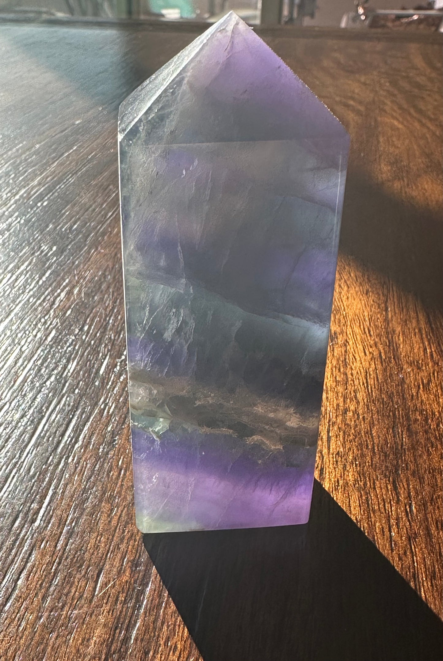 Rainbow Fluorite Obelisk