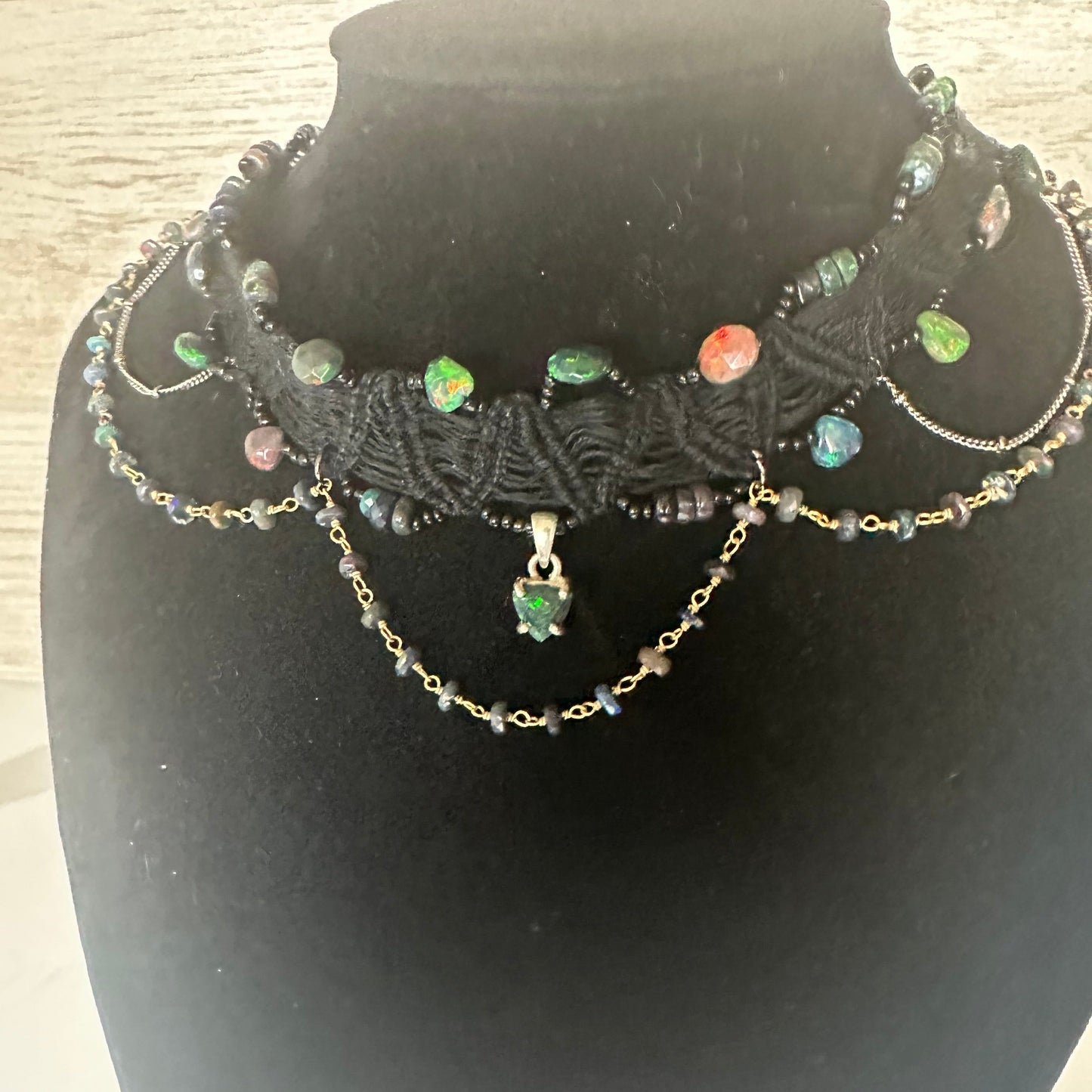Black Opal Choker Set