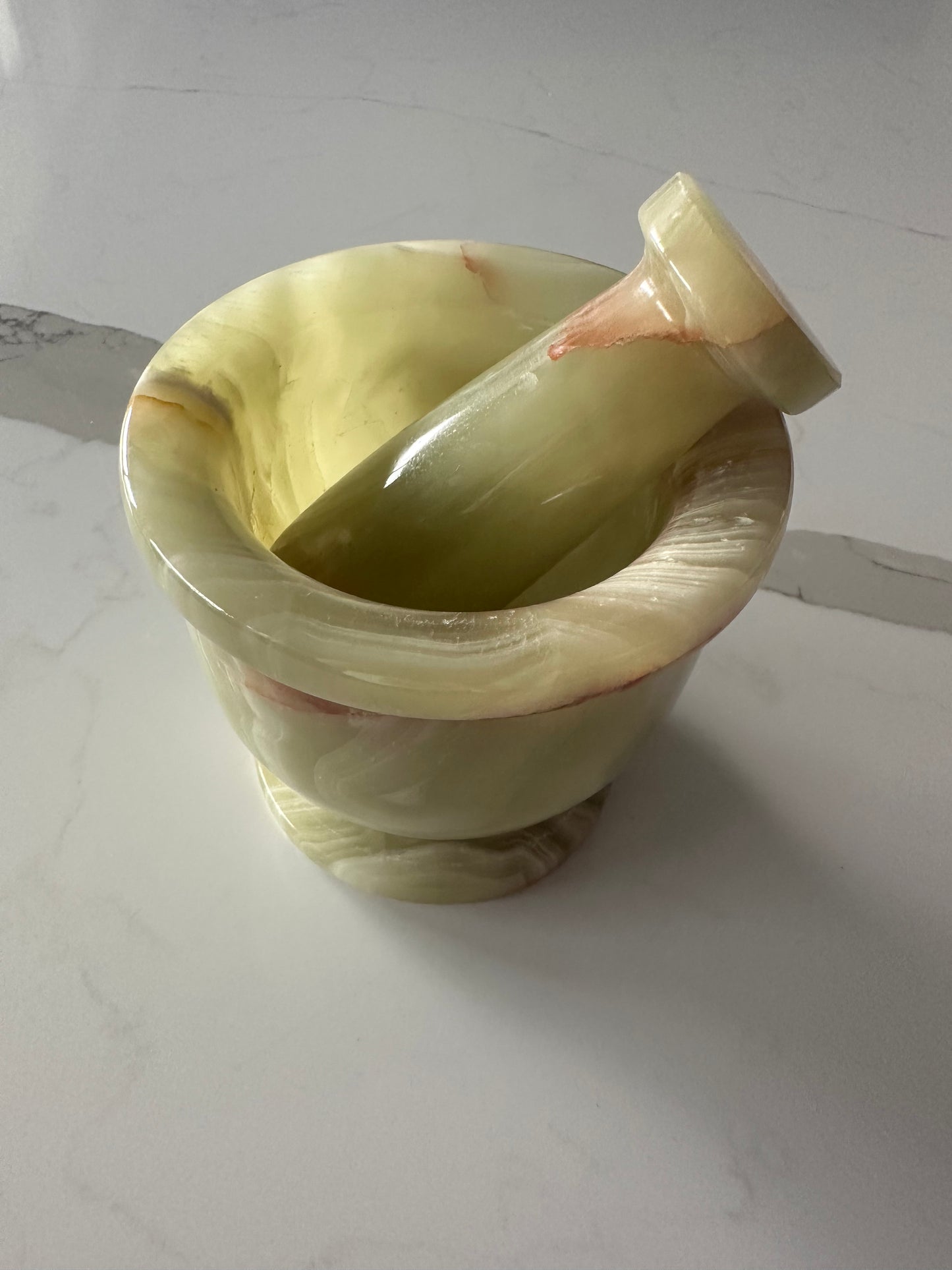 Green Onyx Motar and Pestle
