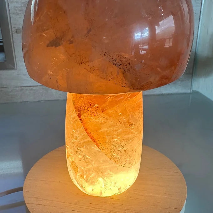 Fire Quartz Mushroom