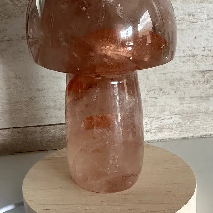 Fire Quartz Mushroom