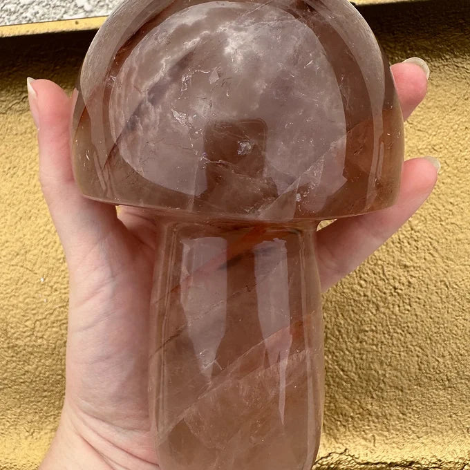 Fire Quartz Mushroom