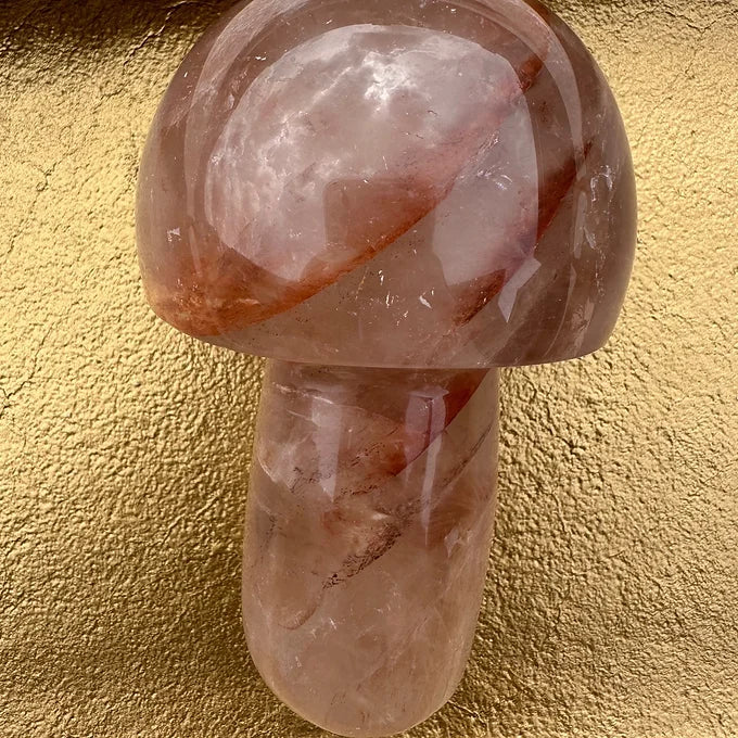 Fire Quartz Mushroom
