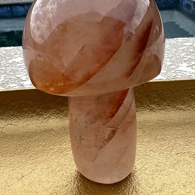 Fire Quartz Mushroom