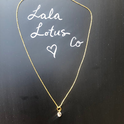 Gold Plated Cubic Zirconia Necklace