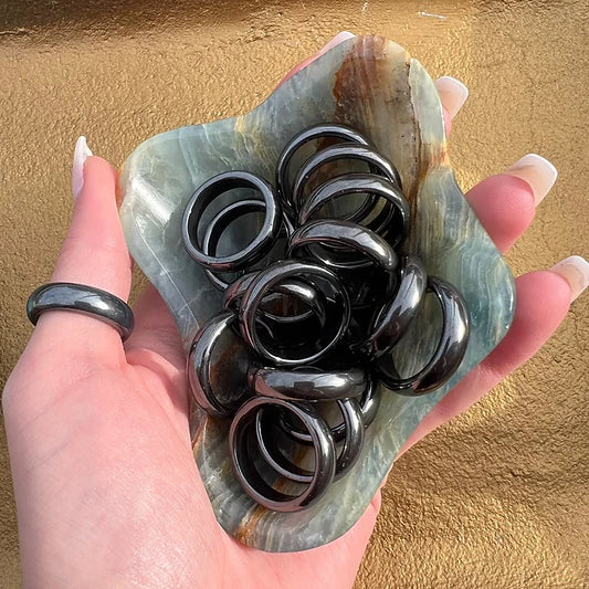 Hematite Rings