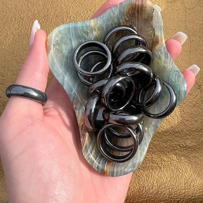 Hematite Rings
