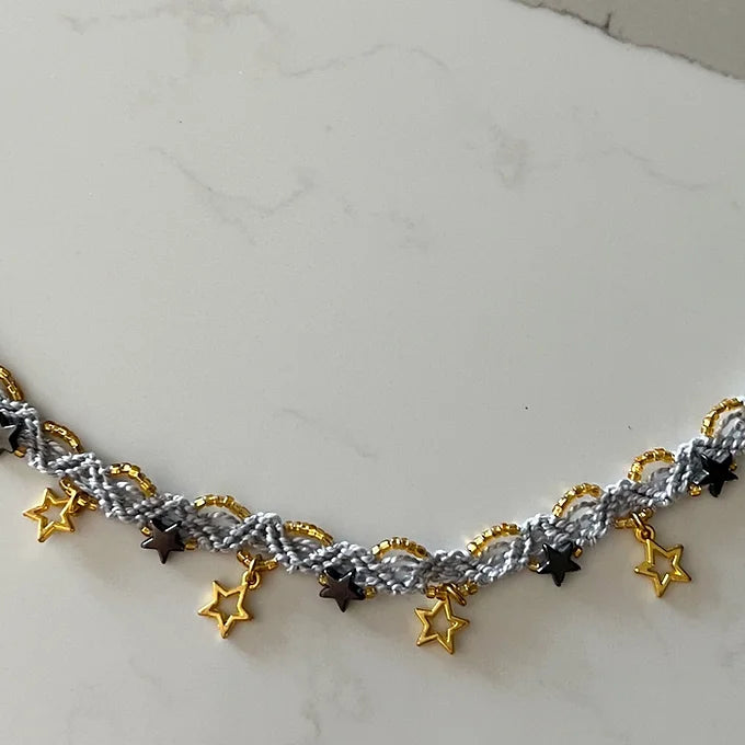 Hematite Star Choker