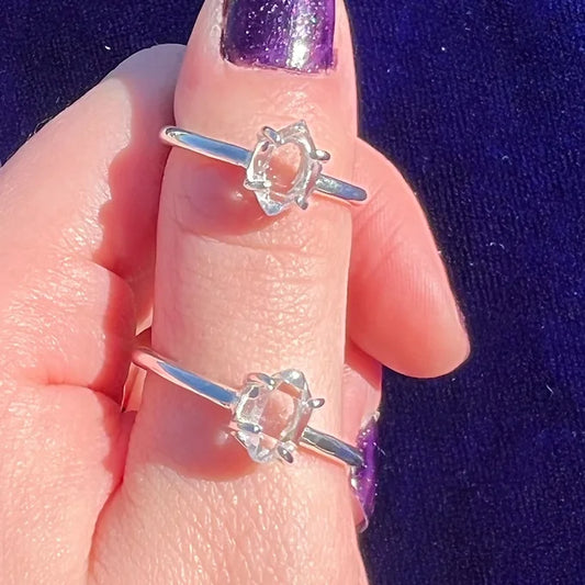 Herkimer Diamond Rings