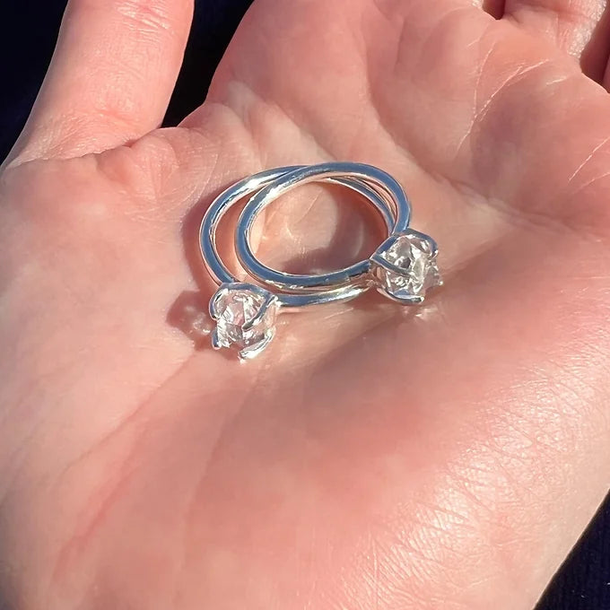Herkimer Diamond Rings