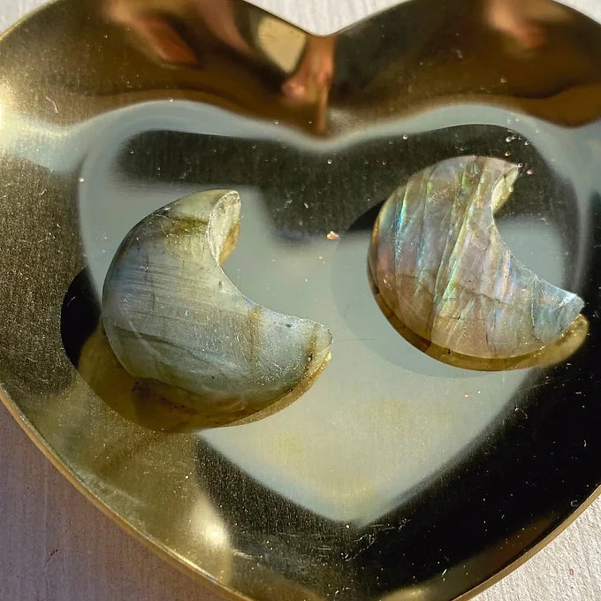 Labradorite Crescent Moon