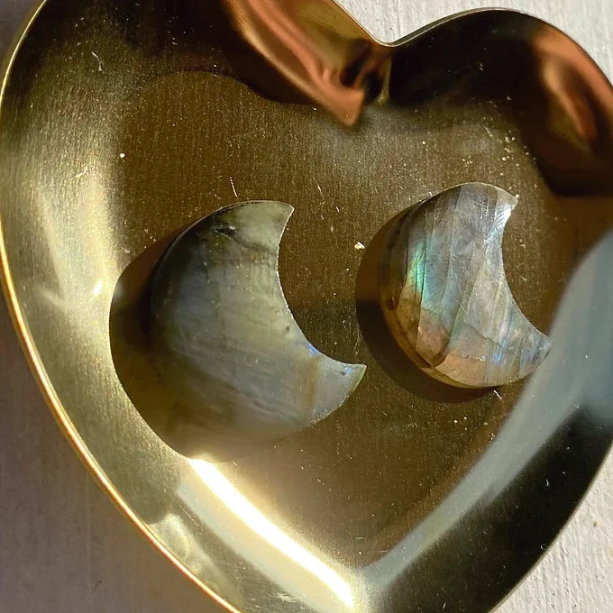 Labradorite Crescent Moon