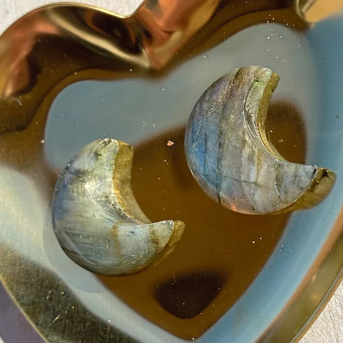 Labradorite Crescent Moon