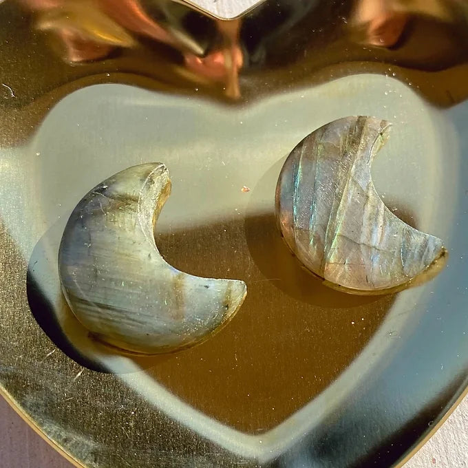 Labradorite Crescent Moon