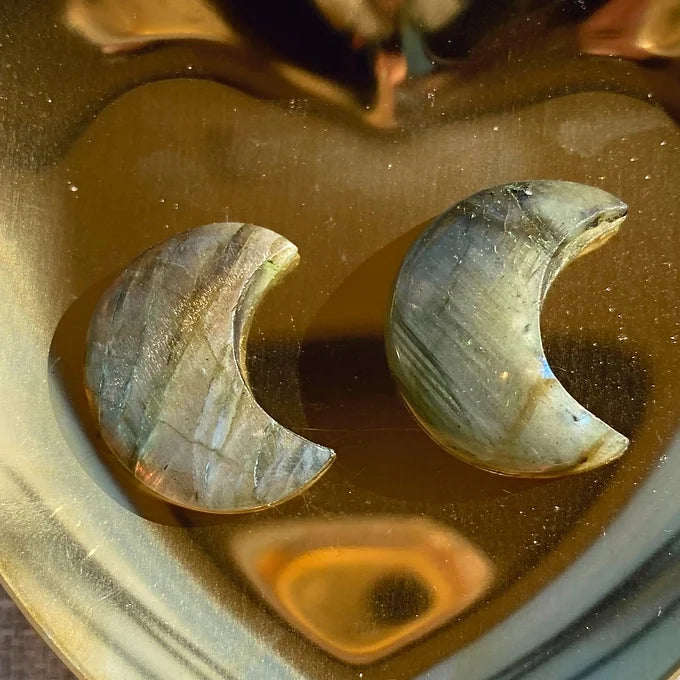 Labradorite Crescent Moon