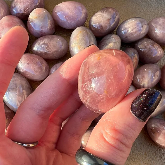 Lavender Rose Quartz Tumbles