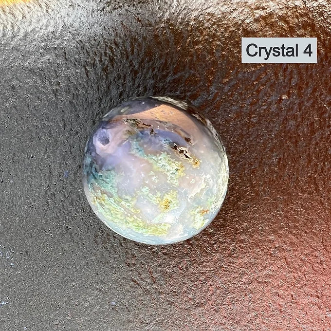 Mini Moss Agate Spheres
