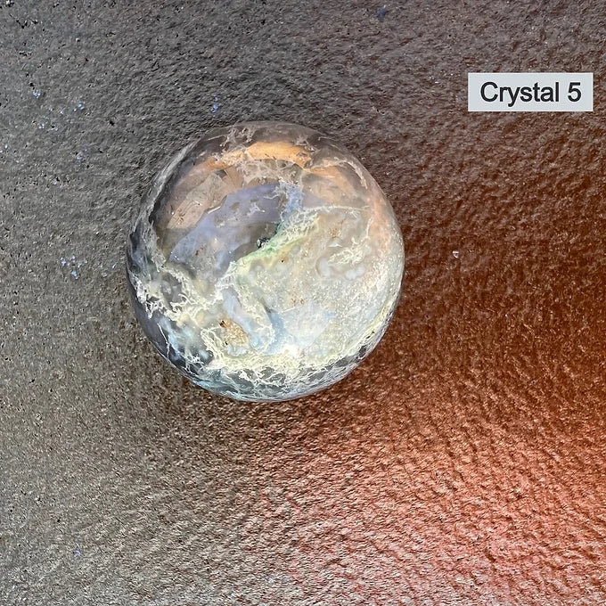 Mini Moss Agate Spheres