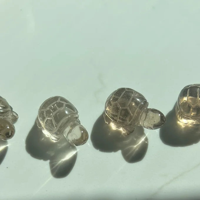 Mini Smoky Quartz Turtle