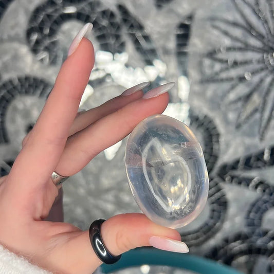 Moon Quartz Palm stone