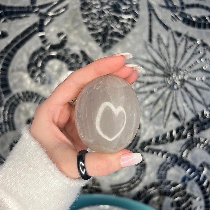 Moon Quartz Palm stone