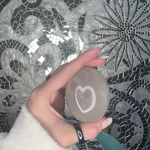 Moon Quartz Palm stone