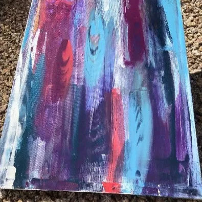 Abstract Peacock Feathers Painting
