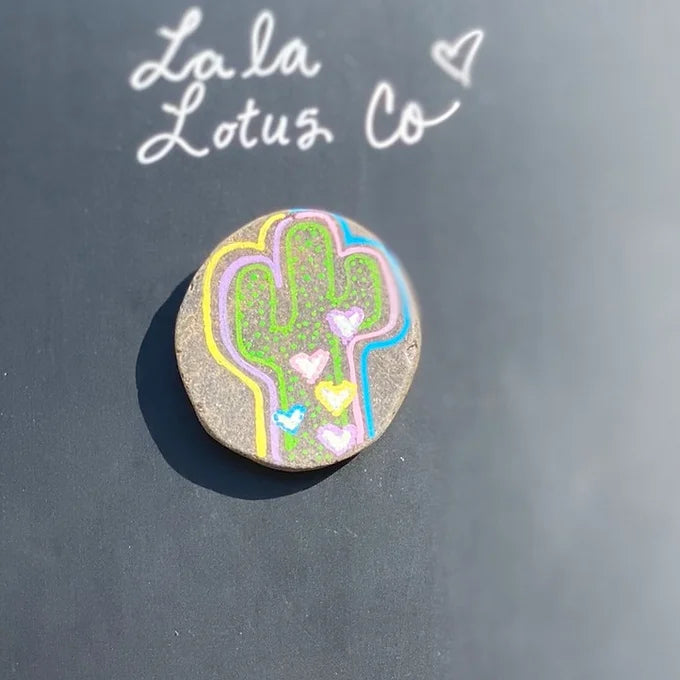 Neon Cactus Magnet