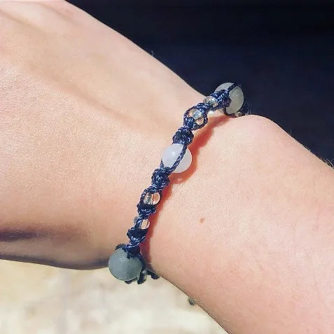 Night Sky Inspired Crystal Charm Bracelet