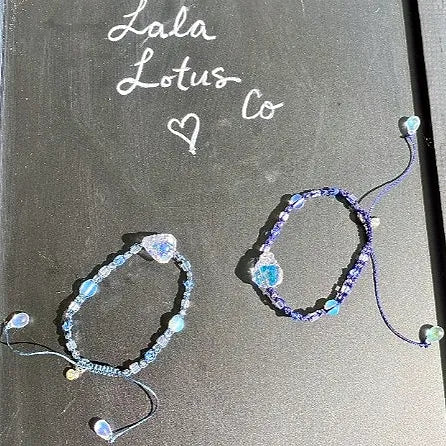 Opalite and Crystal Skull Bracelet
