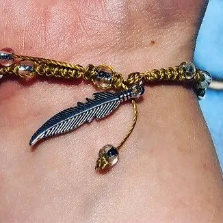 Raw Amethyst Gold Adjustable Bracelet
