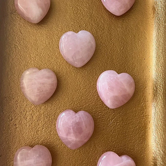 Rose Quartz Heart Carving
