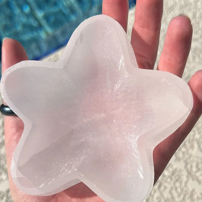 Selenite Star Bowl