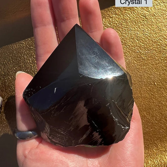 Semi Polished Obsidian Towers