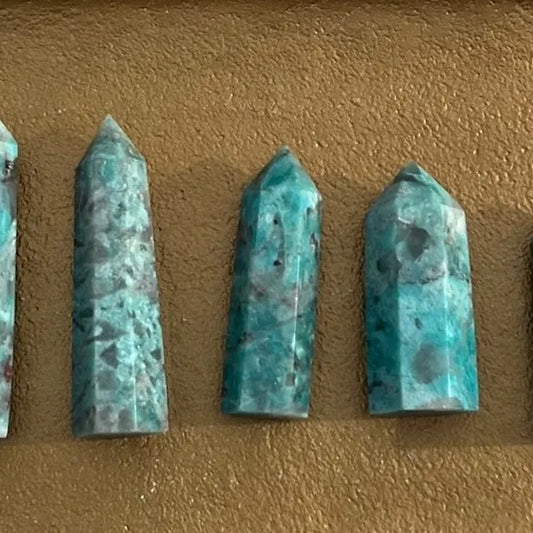 Smoky Amazonite Towers