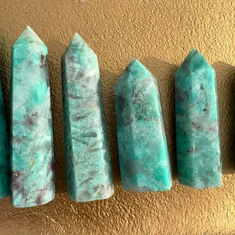 Smoky Amazonite Towers