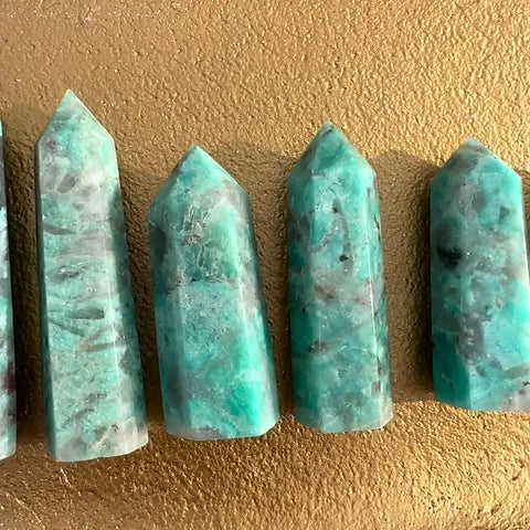Smoky Amazonite Towers