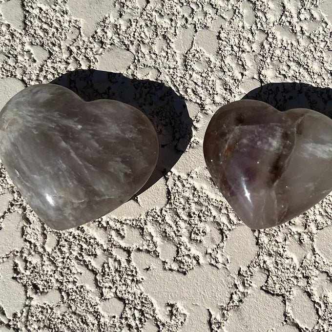 Super7 Quartz Heart Carving